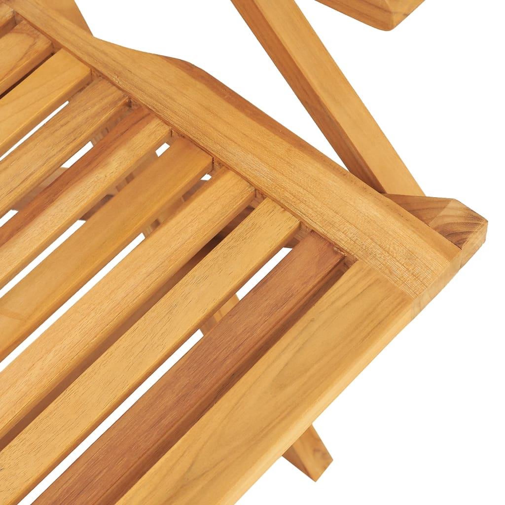 Voir la diapositive 5 : VIDAXL Ensemble a manger de jardin 5 pcs Bois de teck massif