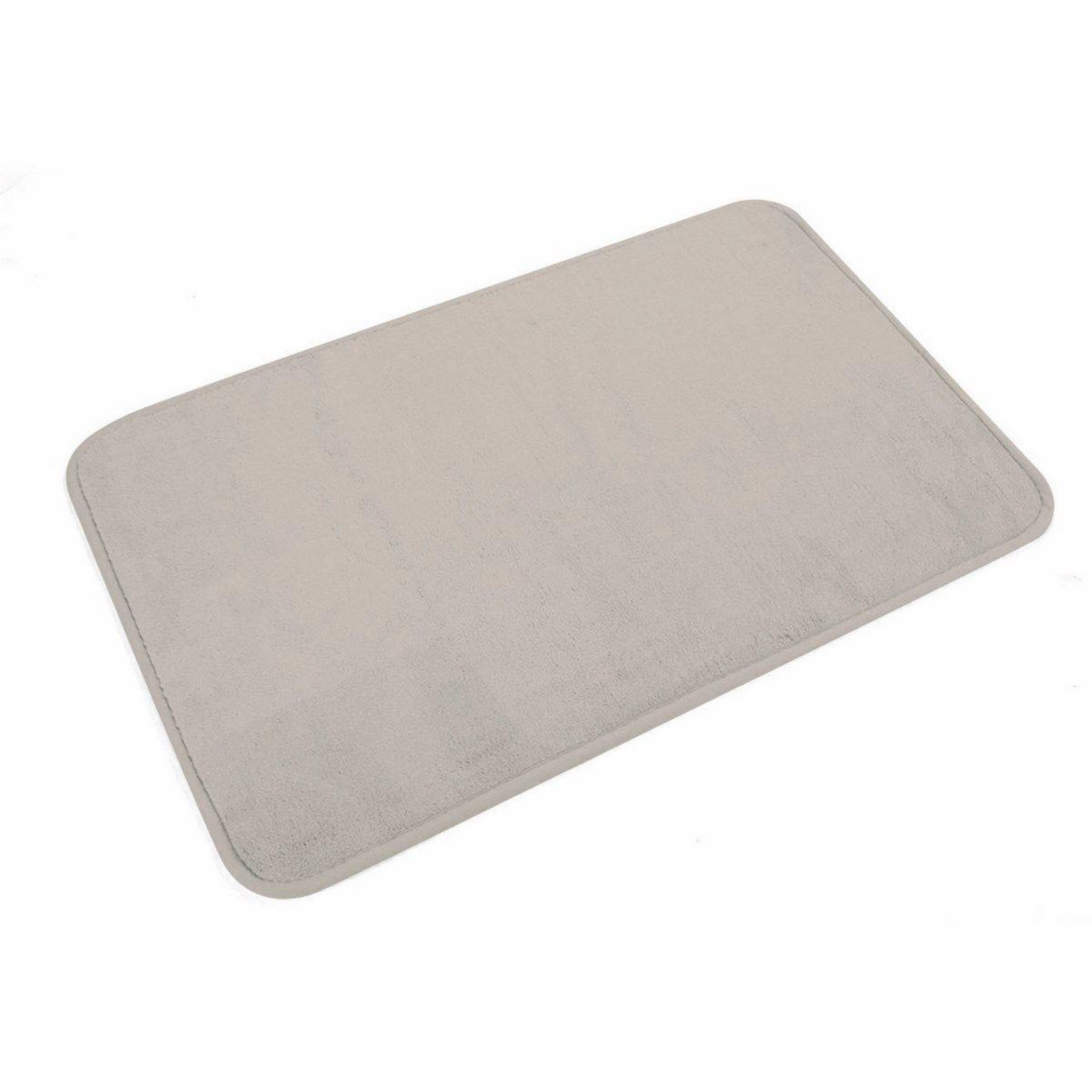 Douceur d'Intérieur Tapis de bain microfibre  vitamine ii  45x75cm taupe