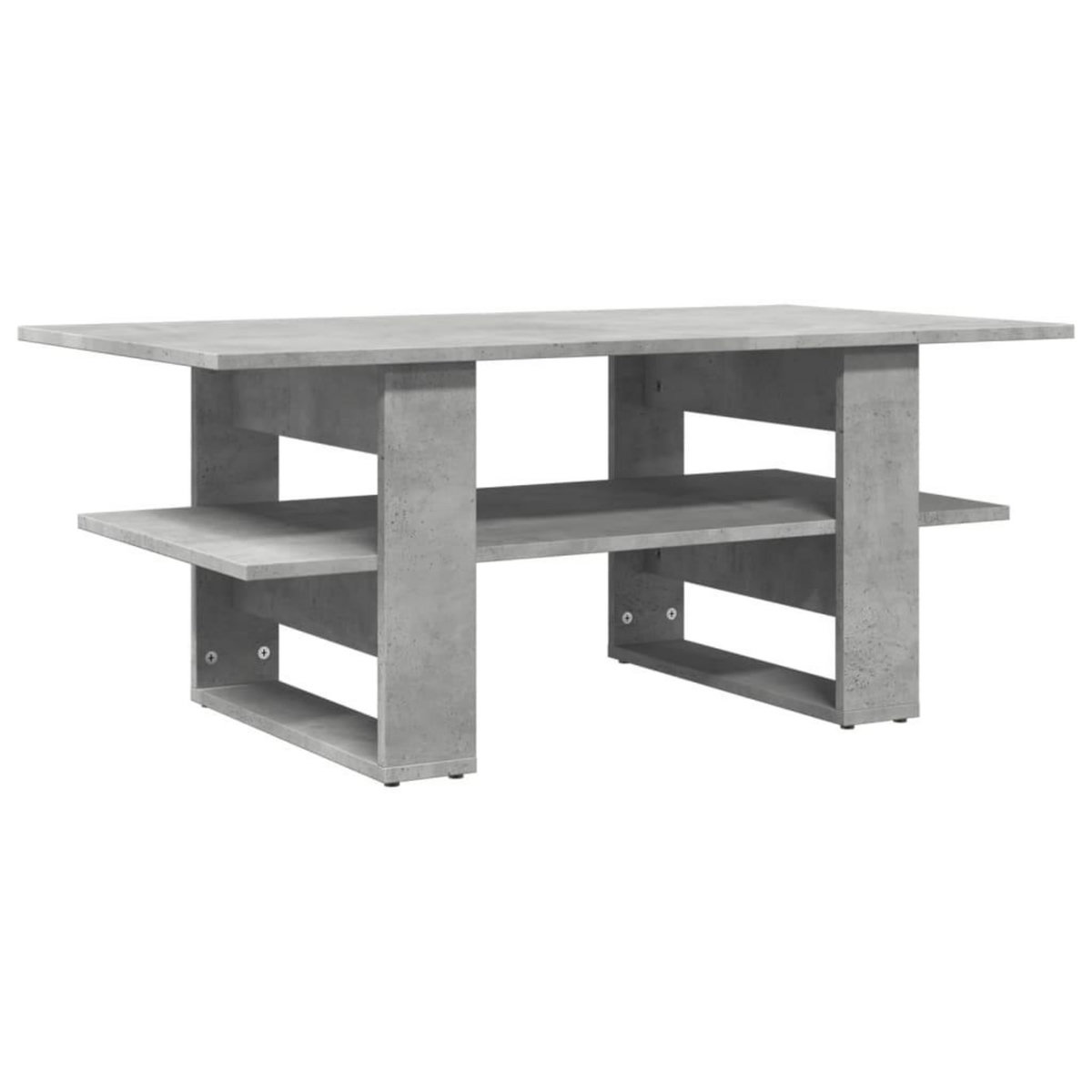 VIDAXL Table basse gris beton 102x55x42 cm bois d'ingenierie