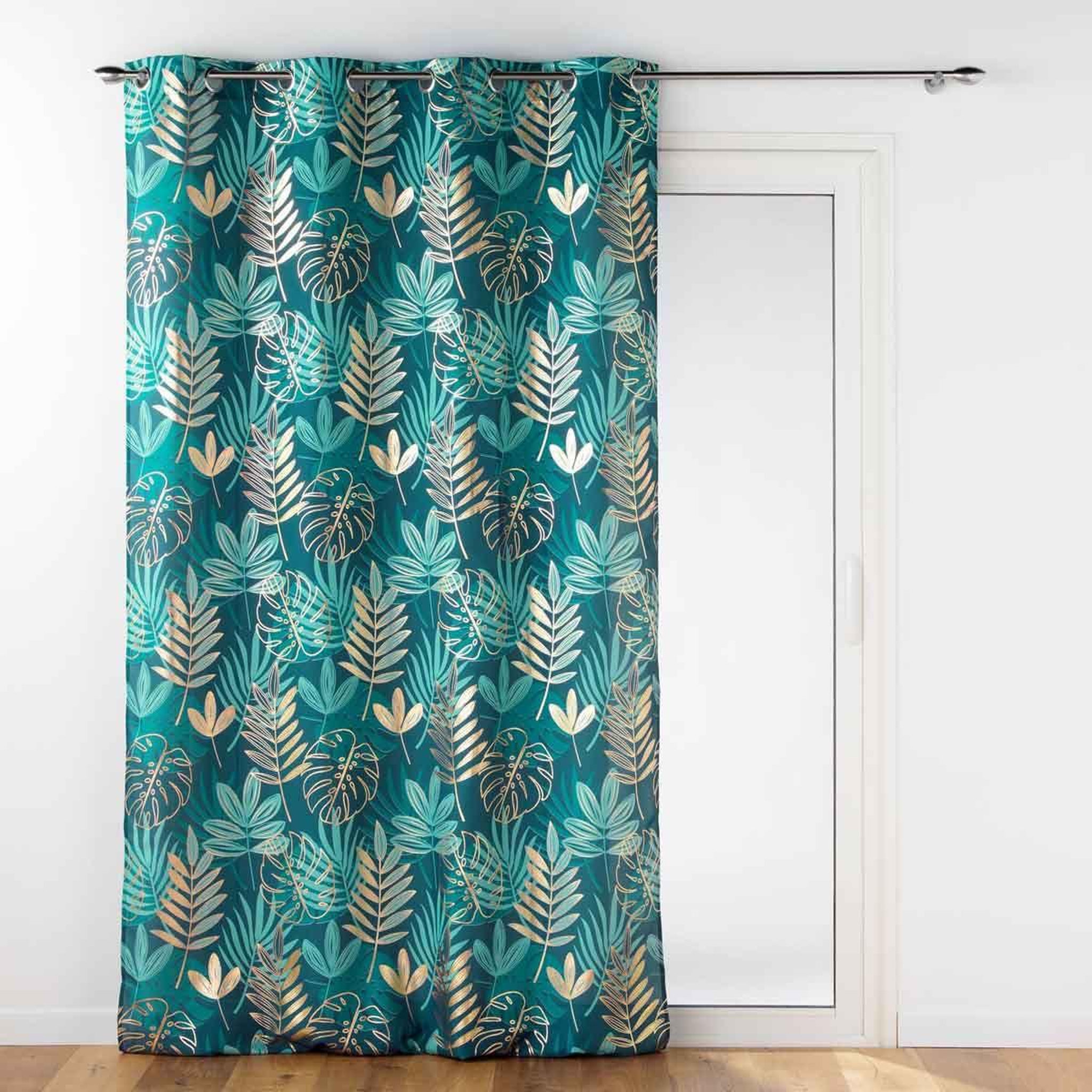 Douceur d'Intérieur Rideau à œillets  ornella  140x260cm émeraude