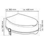 Voir la diapositive 6 : RIDDER RIDDER Siege de toilette avec couvercle blanc 150 kg A0071001