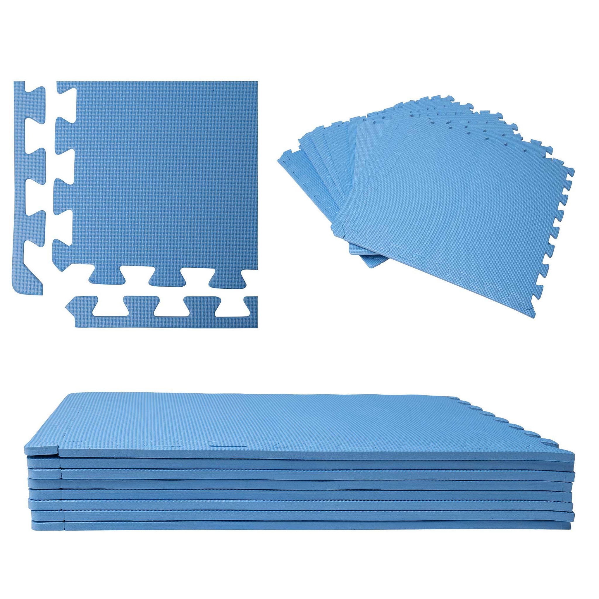 WERKAPRO Dalle pour piscine bleu  50x50cm  1cm épaisseur 8 pièces WERKA PRO