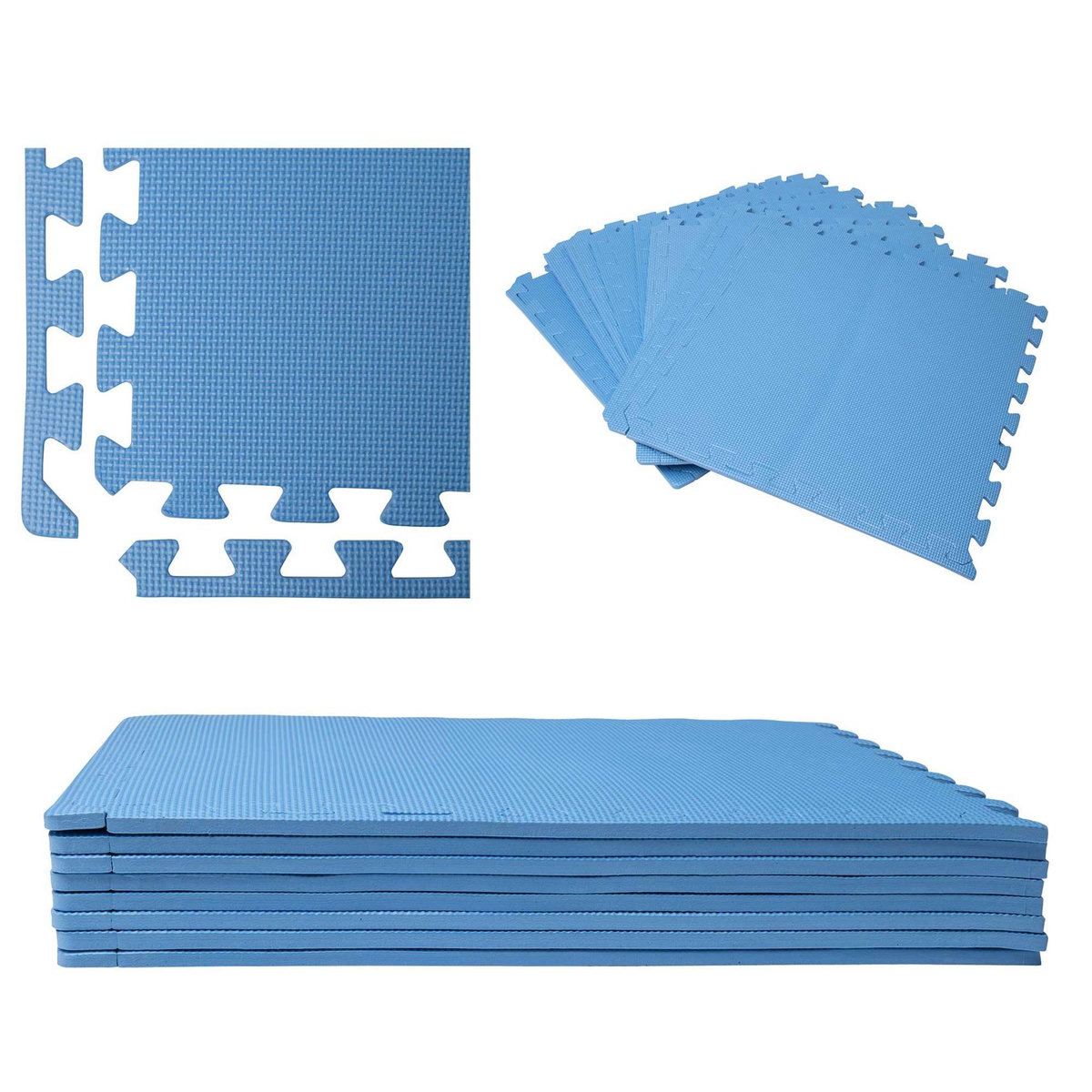 WERKAPRO Dalle pour piscine bleu  50x50cm  1cm épaisseur 8 pièces WERKA PRO