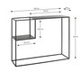 Voir la diapositive 4 : Paris Prix Console Design en Métal  Soraya  100cm Noir