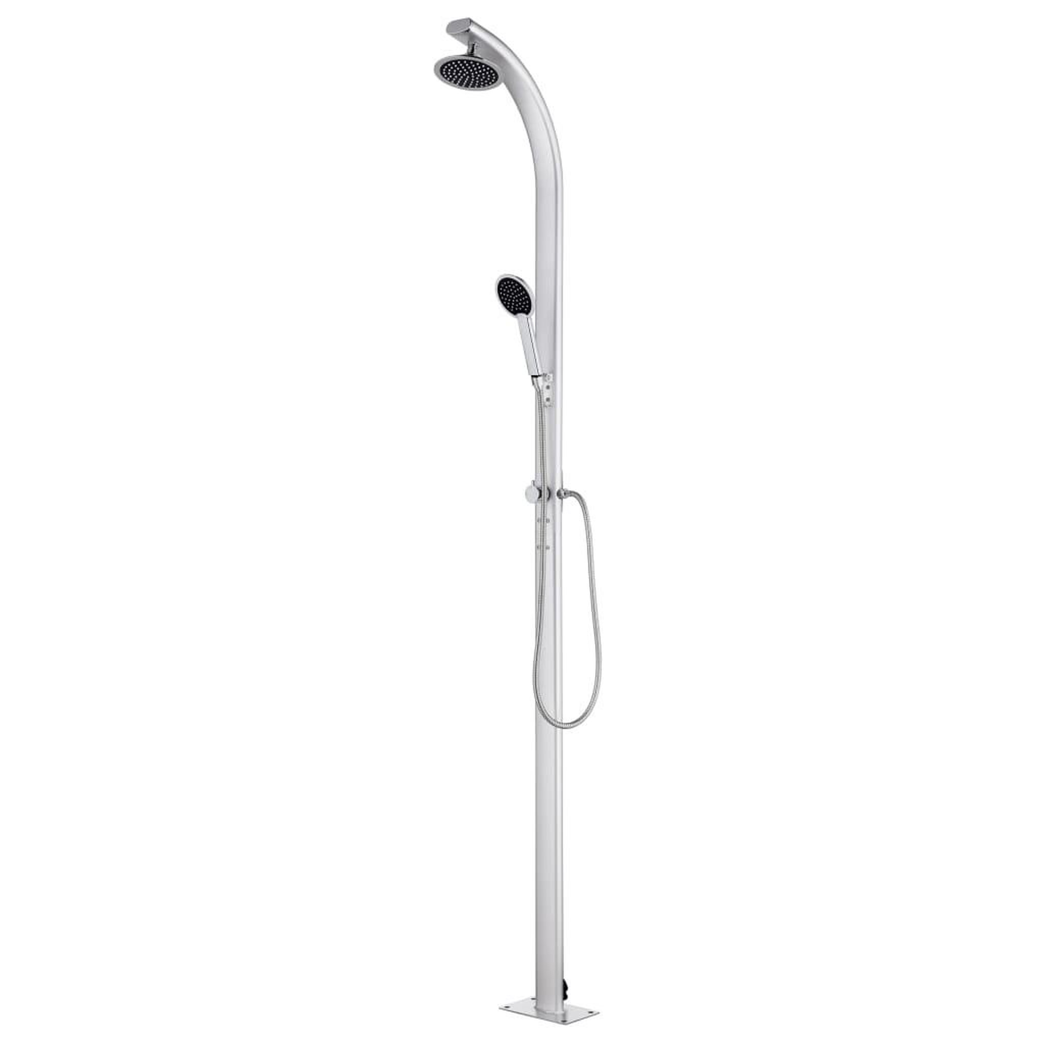 Voir la diapositive 3 : VIDAXL Douche de jardin avec base marron 220 cm Aluminium