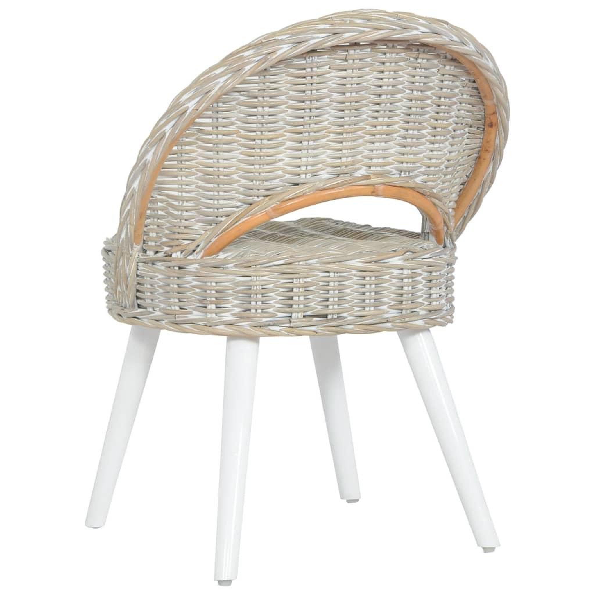 Voir la diapositive 4 : VIDAXL Chaise de canape rotin kubu blanc