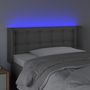 Voir la diapositive 4 : VIDAXL Tete de lit a LED Gris 103x16x78/88 cm Similicuir
