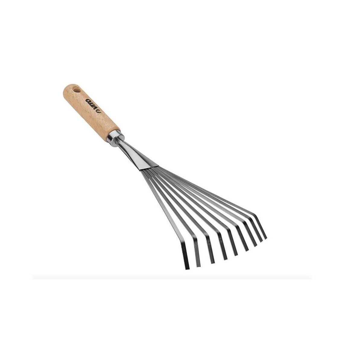 VITO Kit 5 outils de jardin Manche bois Inox et Fer forgés à la main Haute qualité VITO