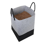 Eda Sac à granulés feutrine 60L Jura Montania - 40 x 40 x 40 cm - Eda