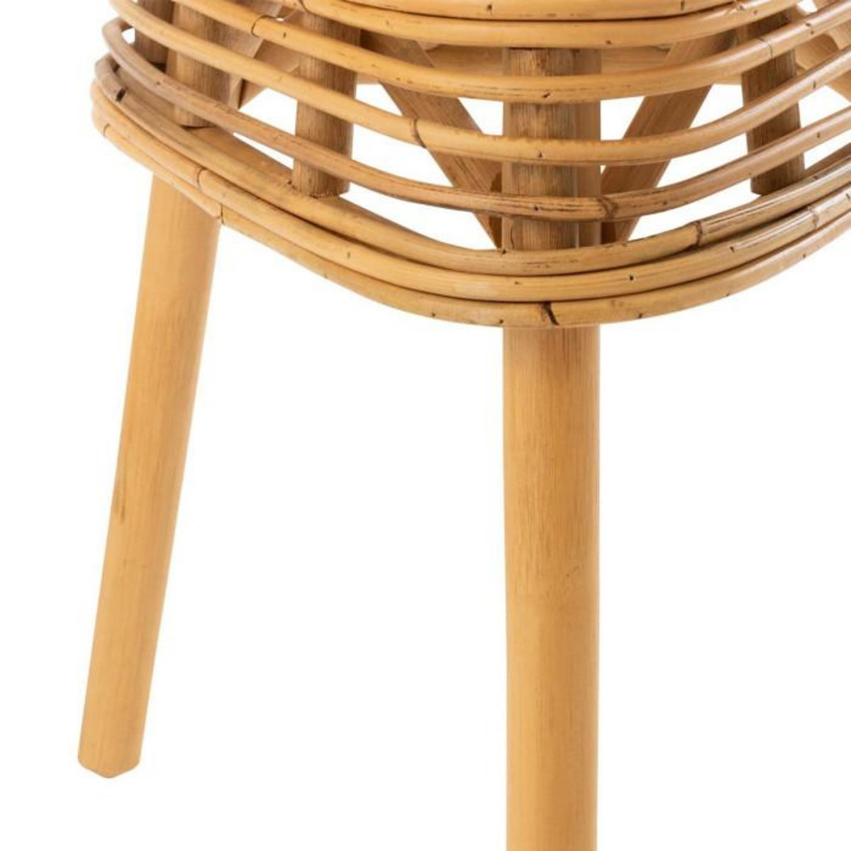 Paris Prix Tabouret en Rotin  Triangulaire  42cm Naturel