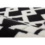 Voir la diapositive 3 : Paris Prix Tapis Tissé Géométrique à Poils Courts  Lina  Noir