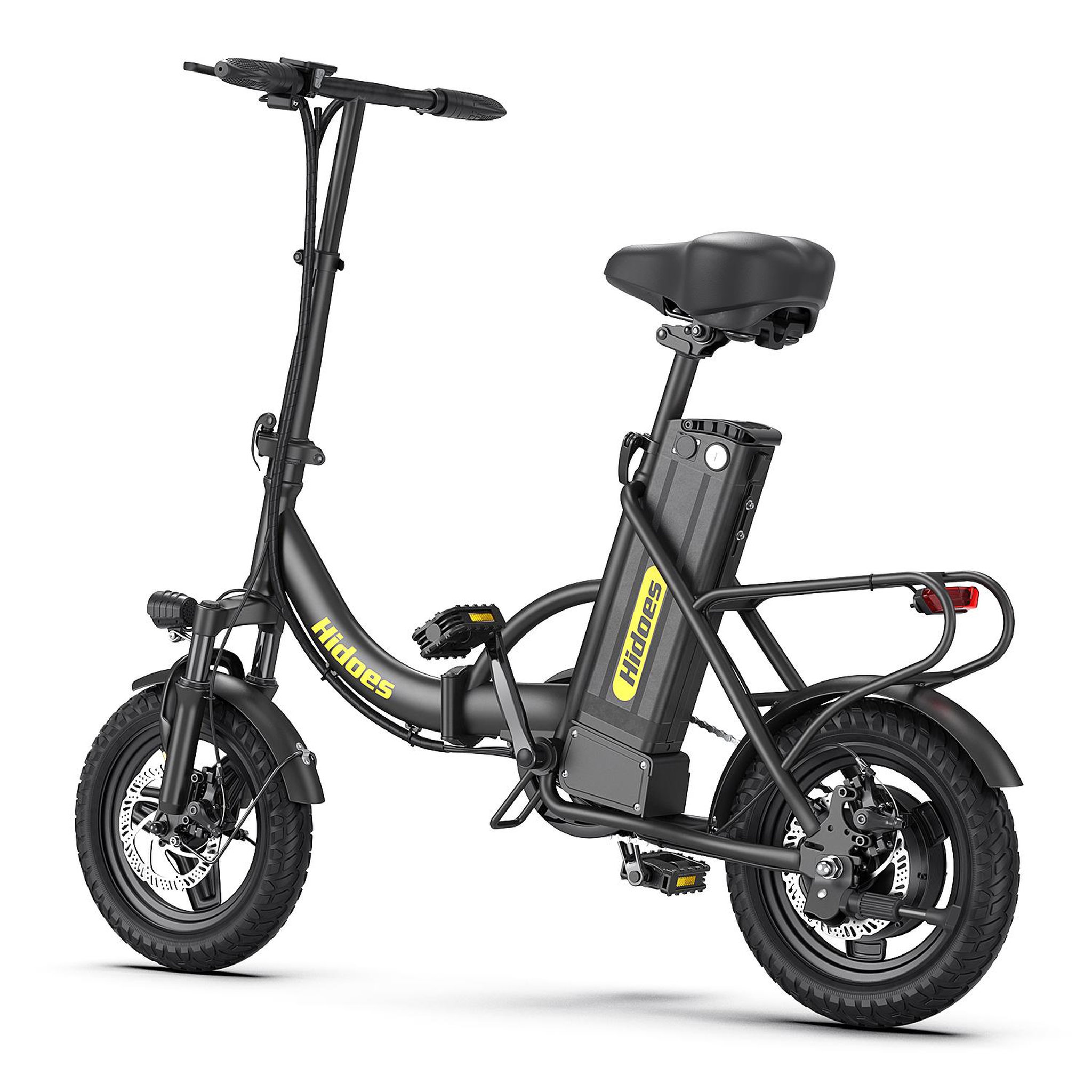 Voir la diapositive 4 : HIDOES Vélo électrique pliable Hidoes C5, batterie amovible 36 V 10,4 Ah, 25 km/h, 14 pouces, noir