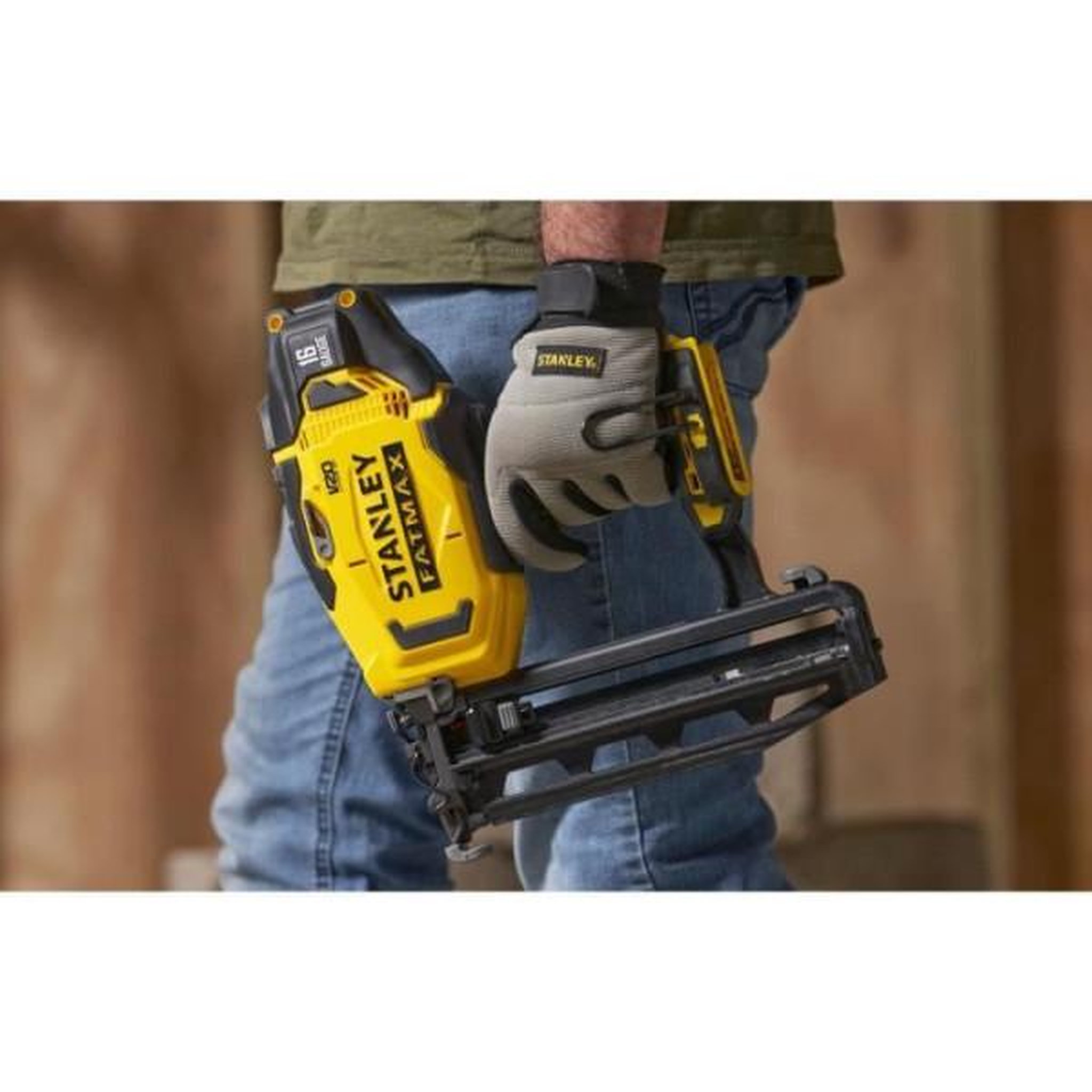 Voir la diapositive 2 : STANLEY FATMAX Cloueur de finition sans fil - 18V - Stanley Fatmax - SFMCN616B-XJ - Clous 25 a 64 mm - Sans batterie