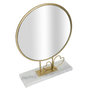 Voir la diapositive 2 : Paris Prix Miroir sur Pied en Marbre  Hearts  39cm Or