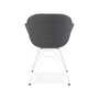 Voir la diapositive 4 : Paris Prix Fauteuil Design  Syndra  85cm Gris Foncé