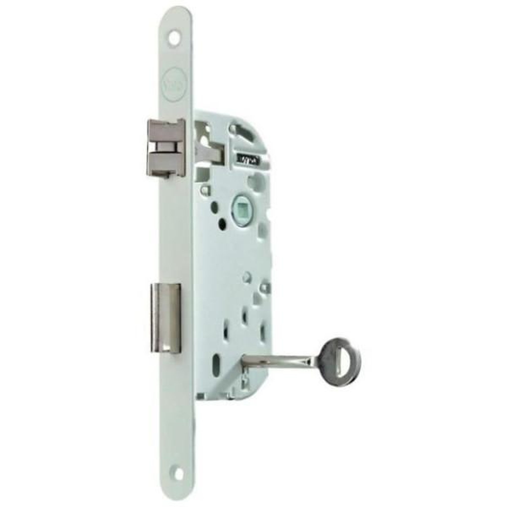 YALE Serrure a encastrer a clé - yale - y75r-a40/b/sc - axe 40 mm, coffre 135 mm - certifié nf niveau 2 - blanc, gâche et clé inc