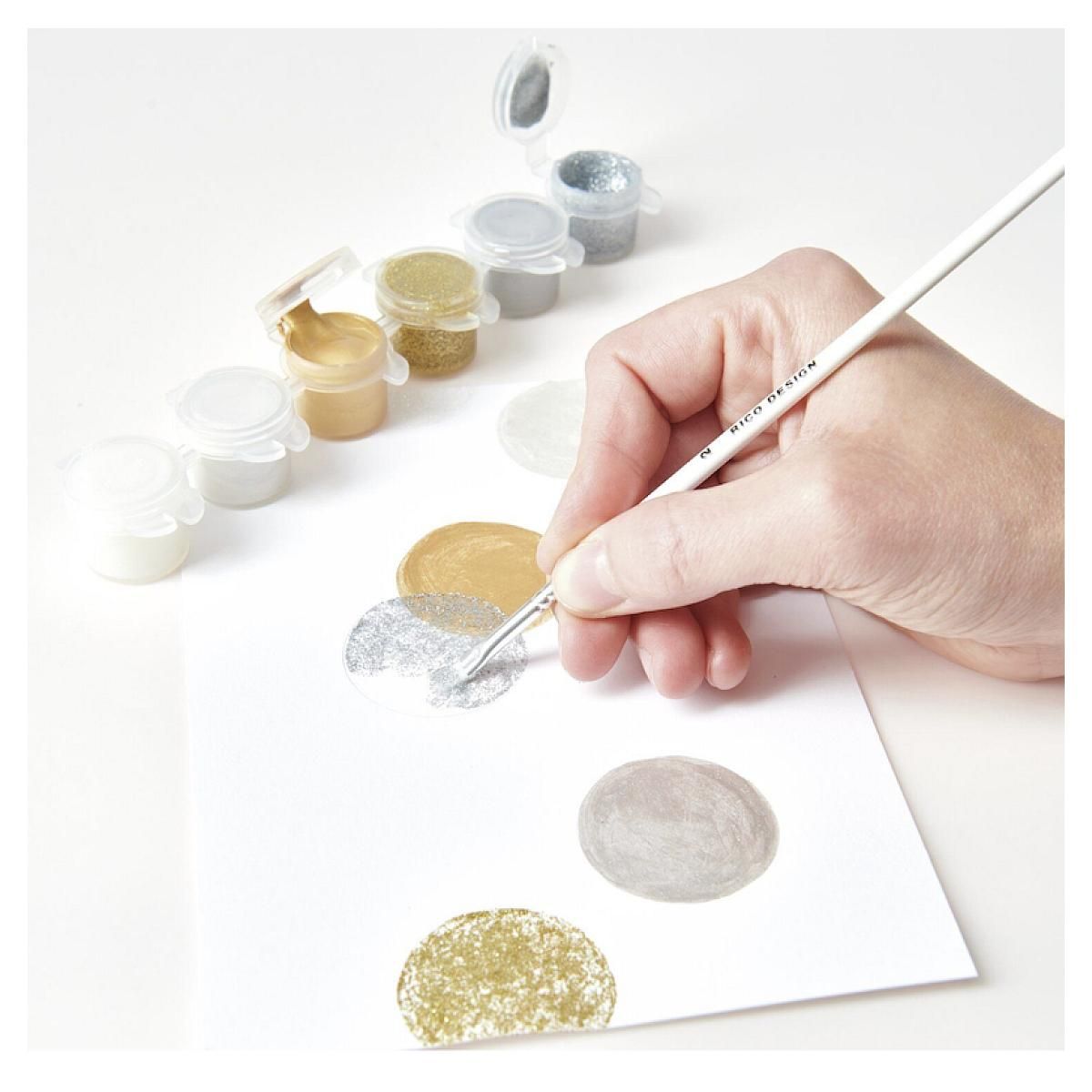 RICO DESIGN Peinture acrylique couleur celebration X 6 -