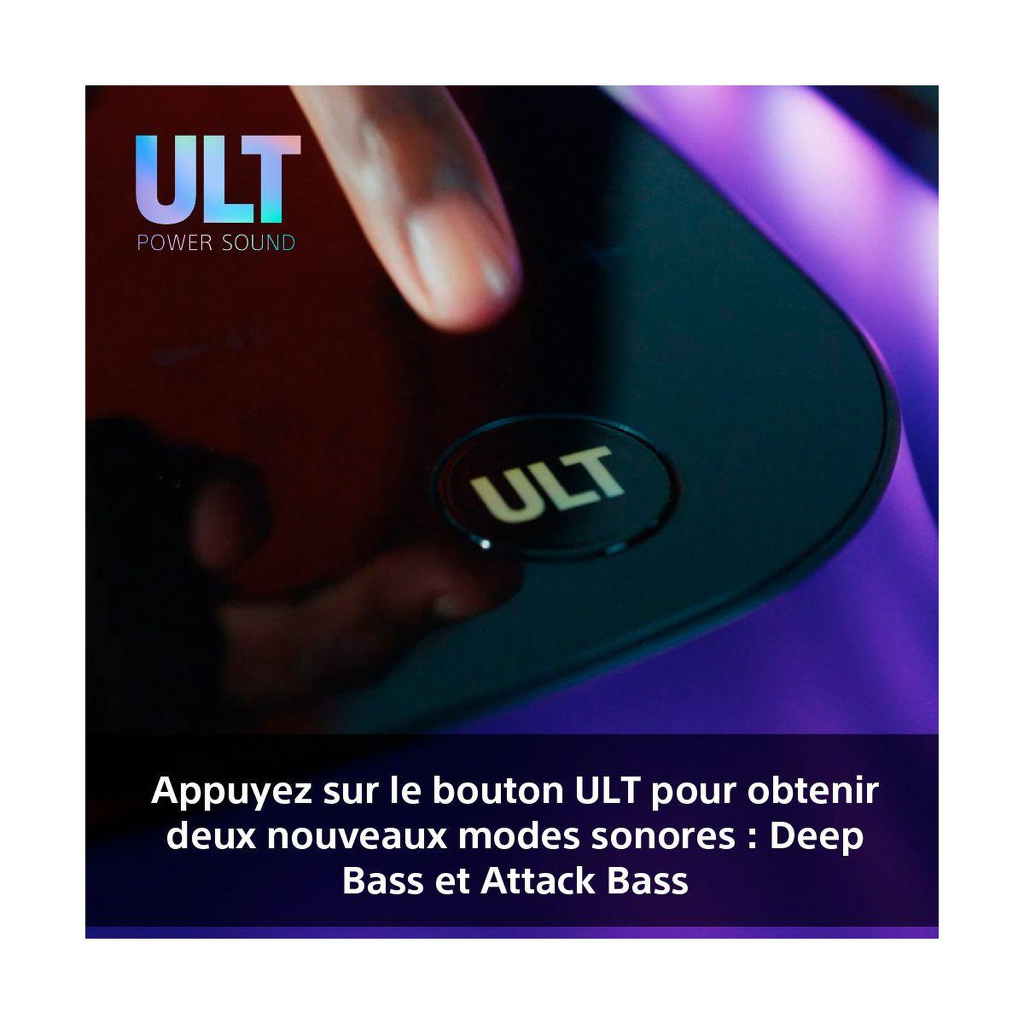 Voir la diapositive 4 : SONY Enceinte sono ULT TOWER 10 Noir