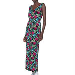 Vero Moda Robe Longue Noir/Rose Femme Vero Moda 10286770. Coloris disponibles : Noir