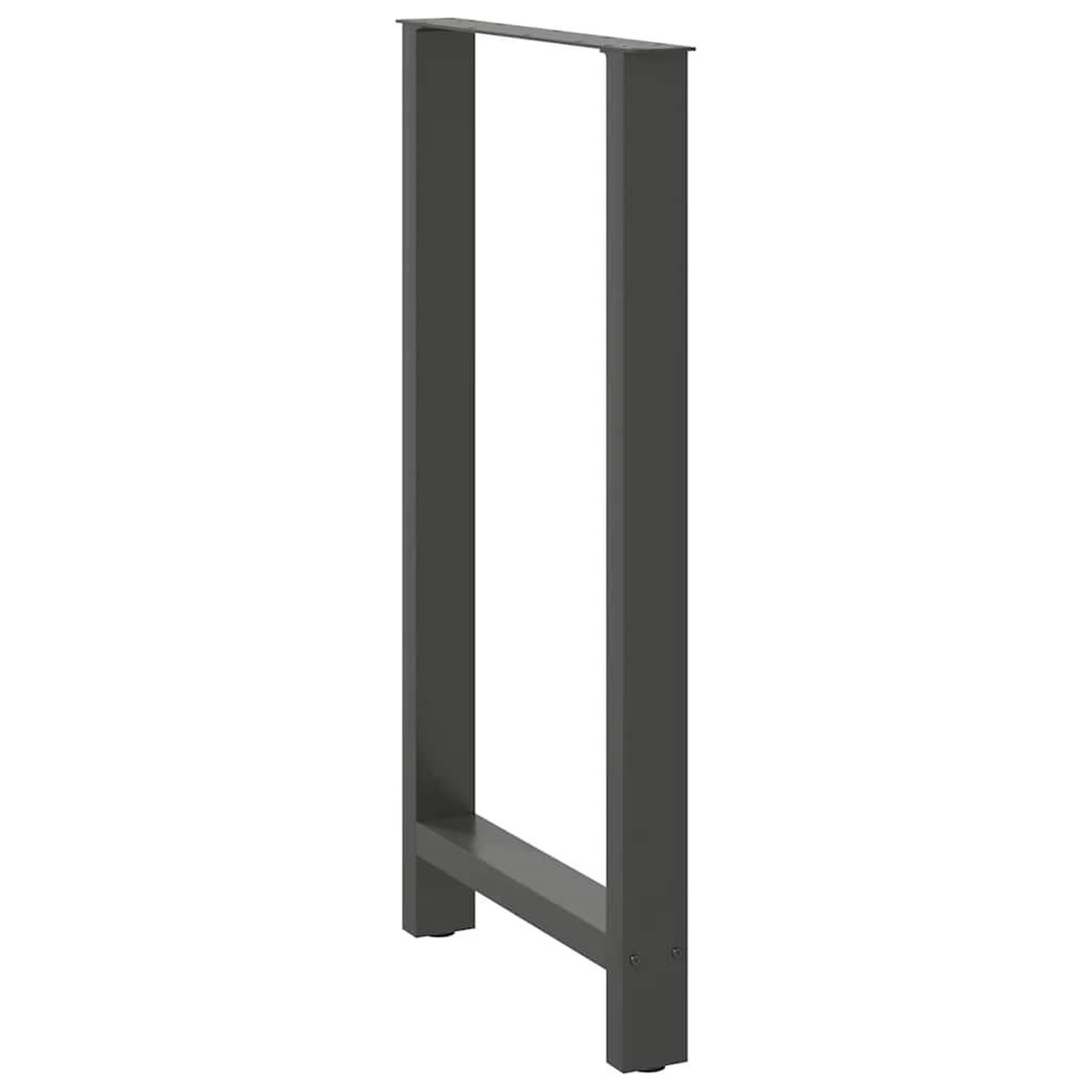 Voir la diapositive 4 : VIDAXL Pieds de table basse anthracite 2 pcs 60x(110-111) cm acier