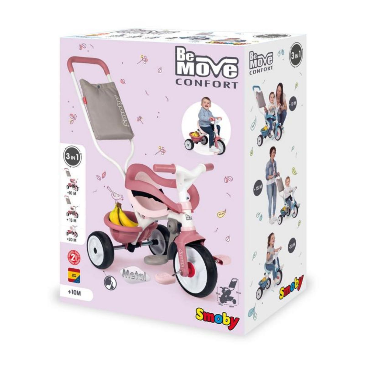 SMOBY Smoby Be Move Comfort Tricycle Pink