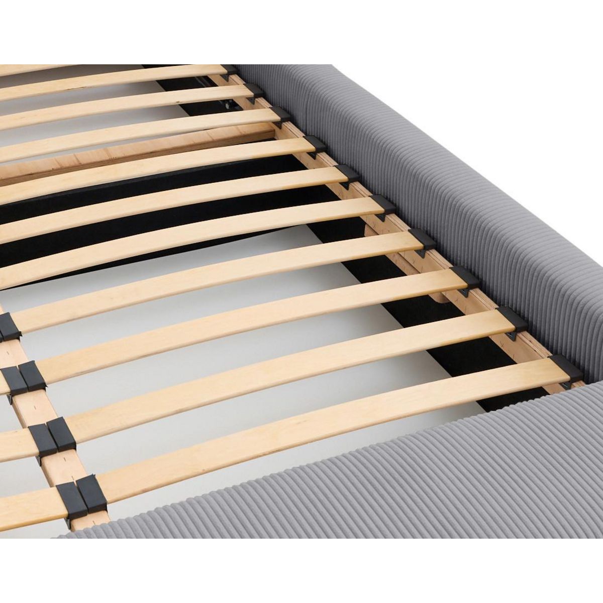 LISA DESIGN Pivoine - lit coffre - 140x190 - en velours côtelé - sommier inclus