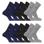 PIERRE CARDIN Lot de 6 Paires de chaussettes de ville unies modèle PC 00399. Coloris disponibles : Gris