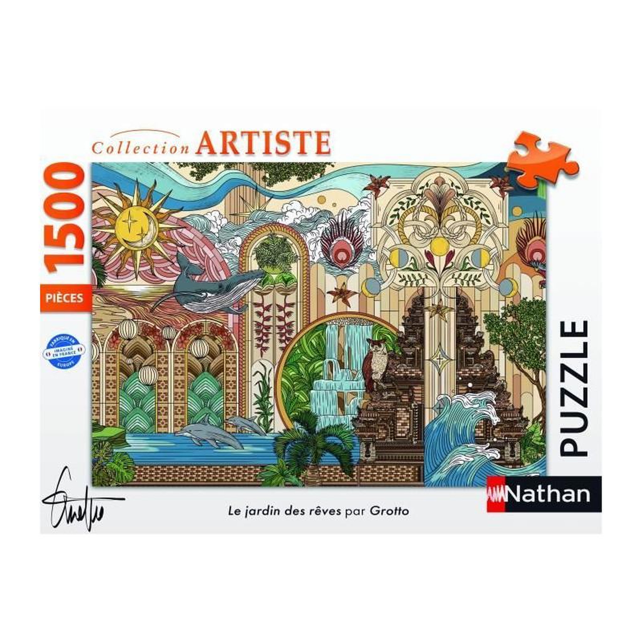 Voir la diapositive 2 : RAVENSBURGER Puzzle adulte 1500 pièces Le Jardin des Rêves Collection Artiste qualité supérieure – Nathan