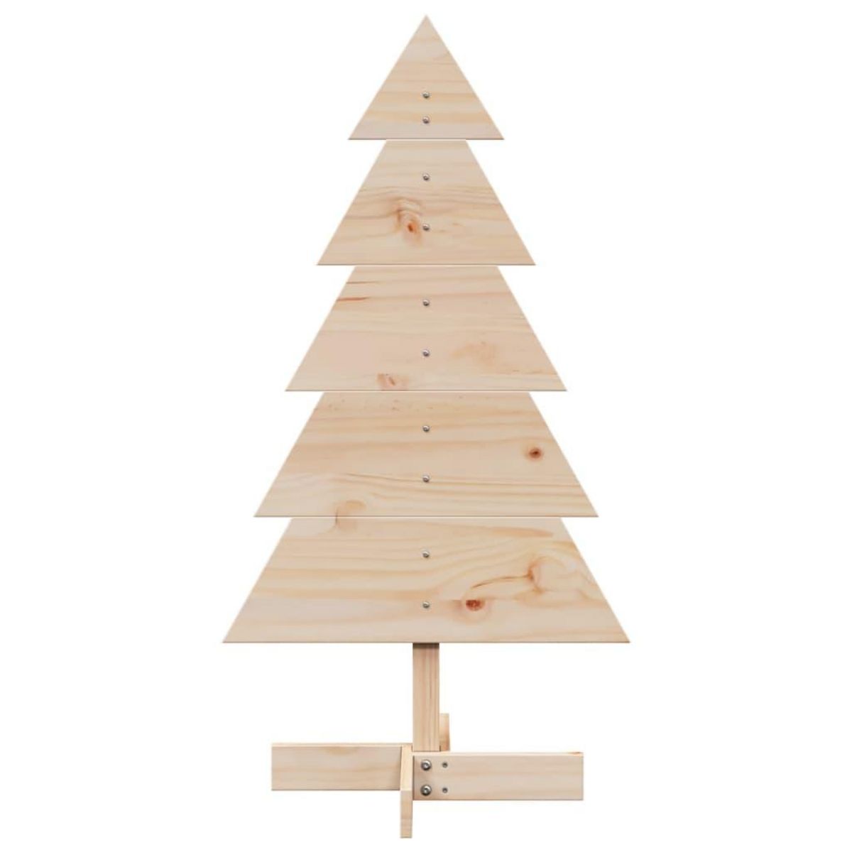 VIDAXL Arbre de Noël en bois pour decoration 100 cm bois massif de pin