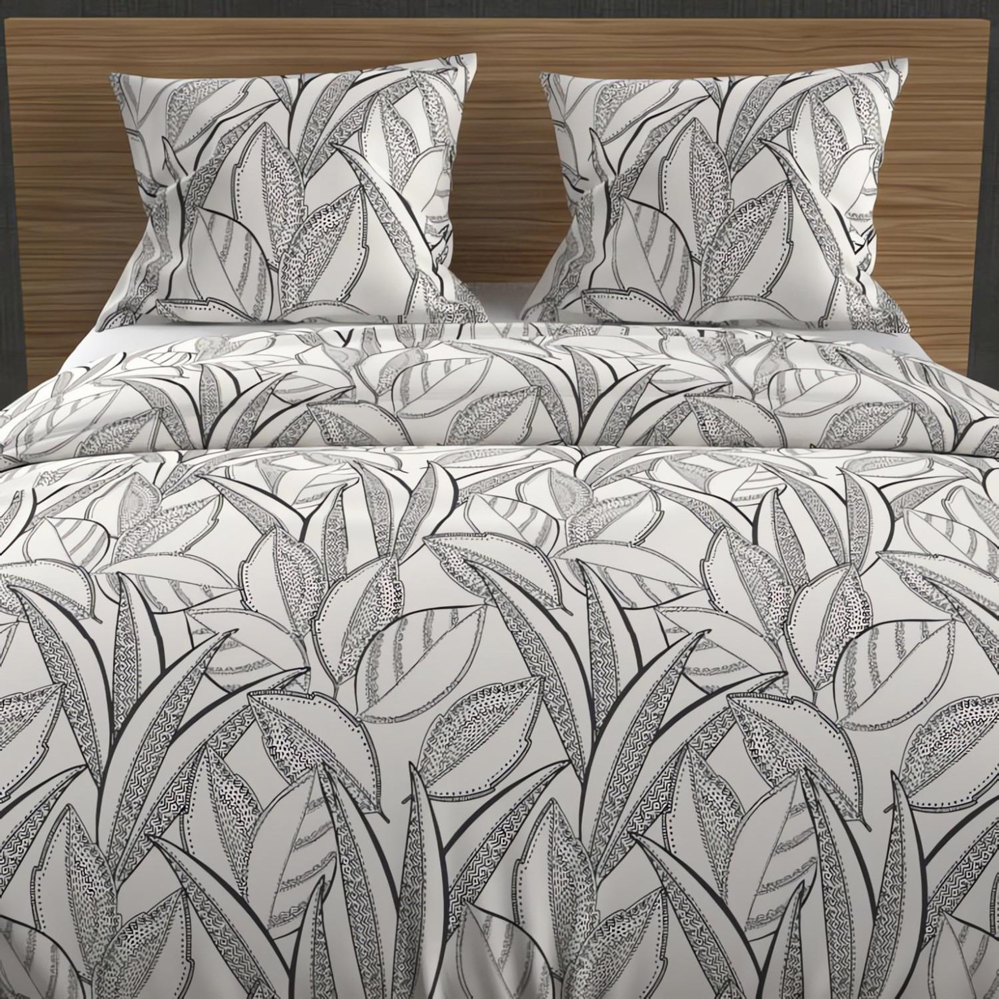 Voir la diapositive 2 : SOLEIL D'OCRE Parure housse de couette coton 57 fils TOGO, par Soleil d'ocre