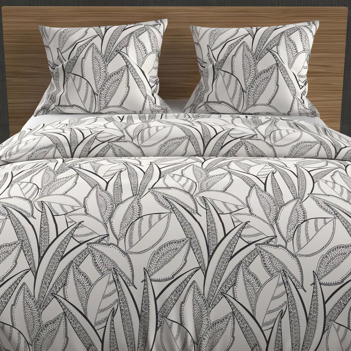 SOLEIL D'OCRE Parure housse de couette coton 57 fils TOGO, par Soleil d'ocre