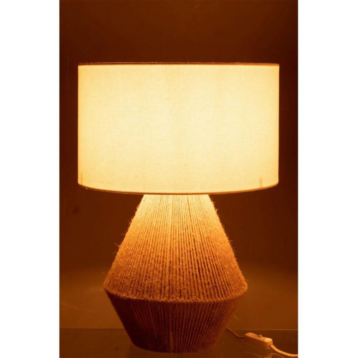 Paris Prix Lampe à Poser en Jute  Ficelles  51cm Naturel