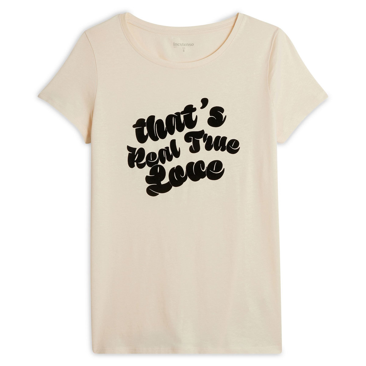 INEXTENSO T-shirt manches courtes écru femme