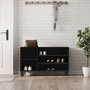 Voir la diapositive 1 : VIDAXL Armoire a chaussures Noir 102x36x60 cm Bois d'ingenierie