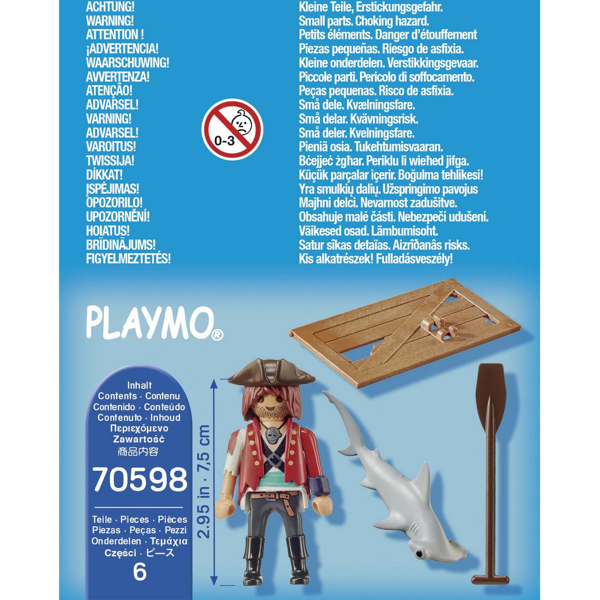 PLAYMOBIL 70598 - Special Plus Pirate avec bébé requin