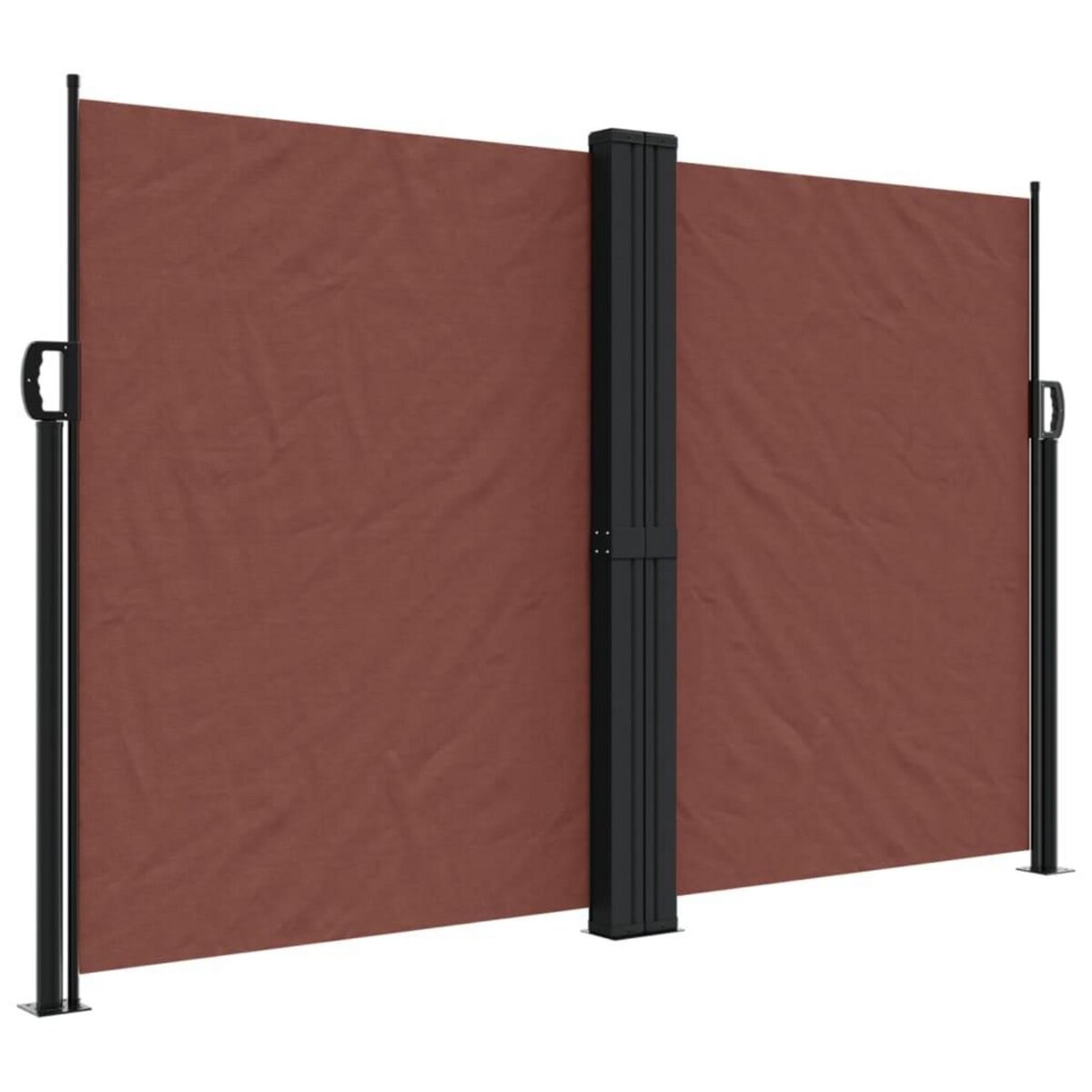 VIDAXL Auvent lateral retractable marron 160x1200 cm