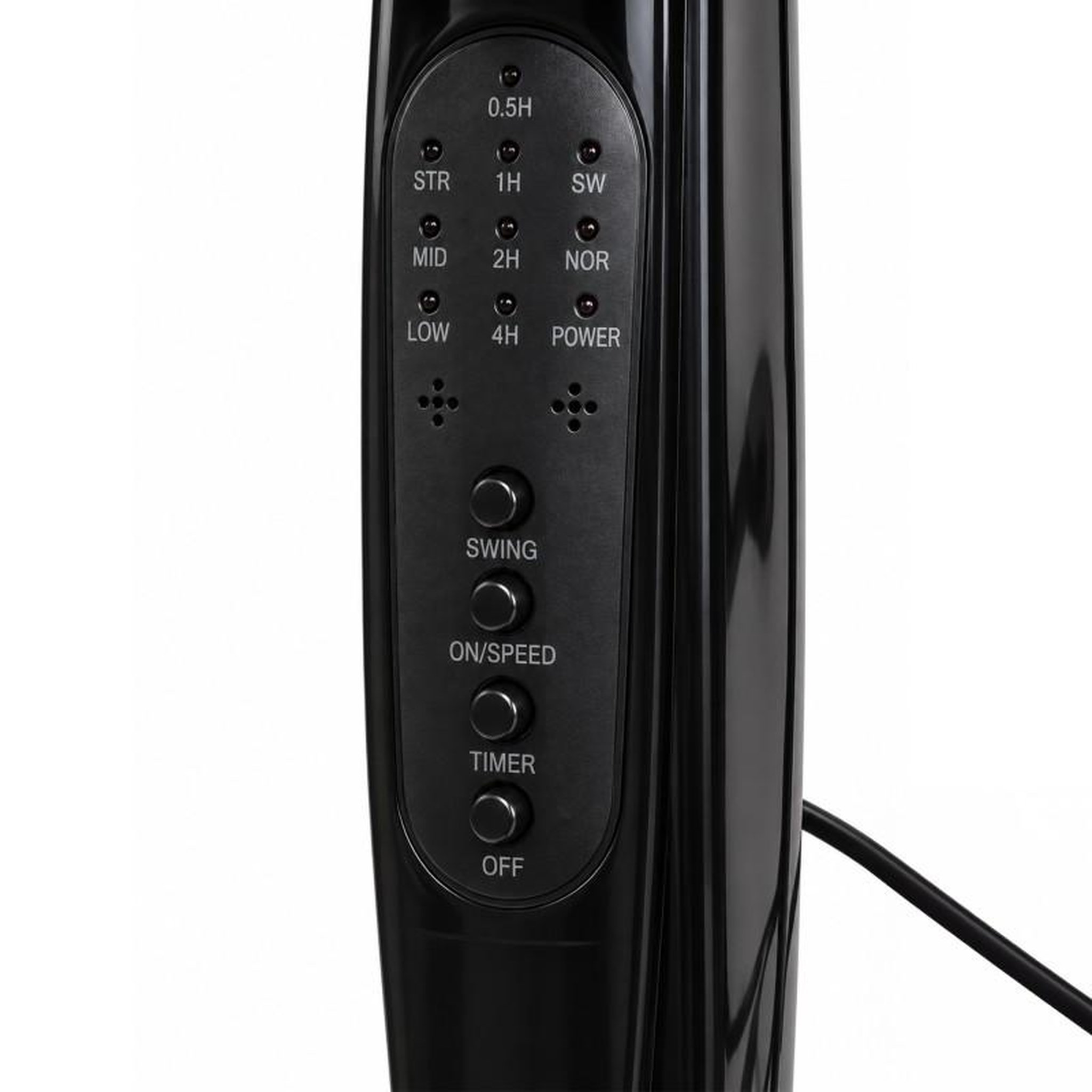 Voir la diapositive 6 : Ventilateur sur pied avec télécommande 40 cm – noir 60w