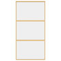 Voir la diapositive 4 : VIDAXL Porte coulissante dore 102,5x205cm verre ESG clair et aluminium