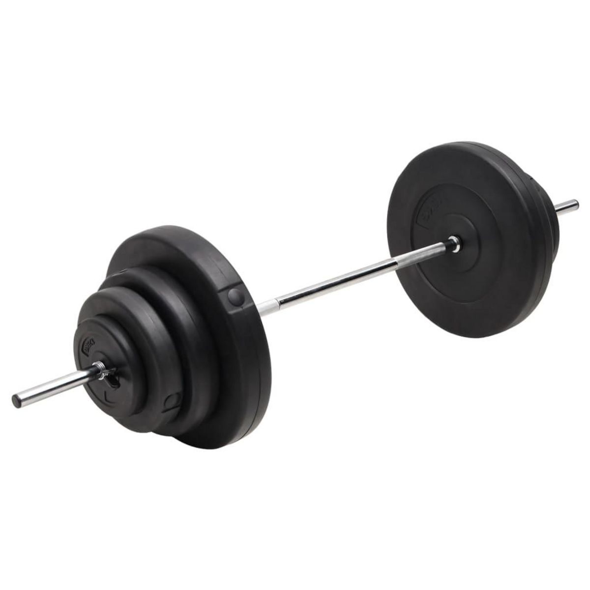 VIDAXL Barre d'halteres avec plaques 60 kg