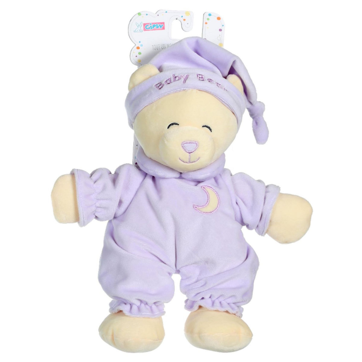 GIPSY Peluche Baby Bear douceur 24 cm - Parme