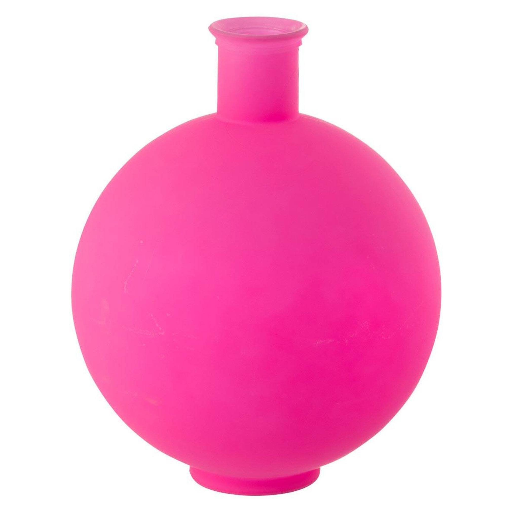 J-LINE Vase ball en verre  neon  44cm rose