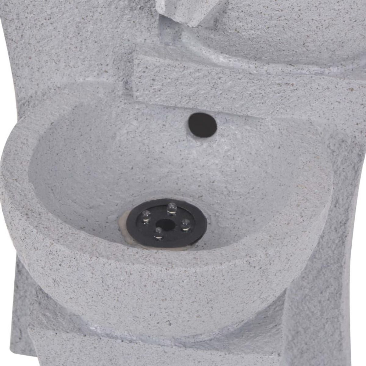 VIDAXL Fontaine d'interieur avec lampe LED Polyresine