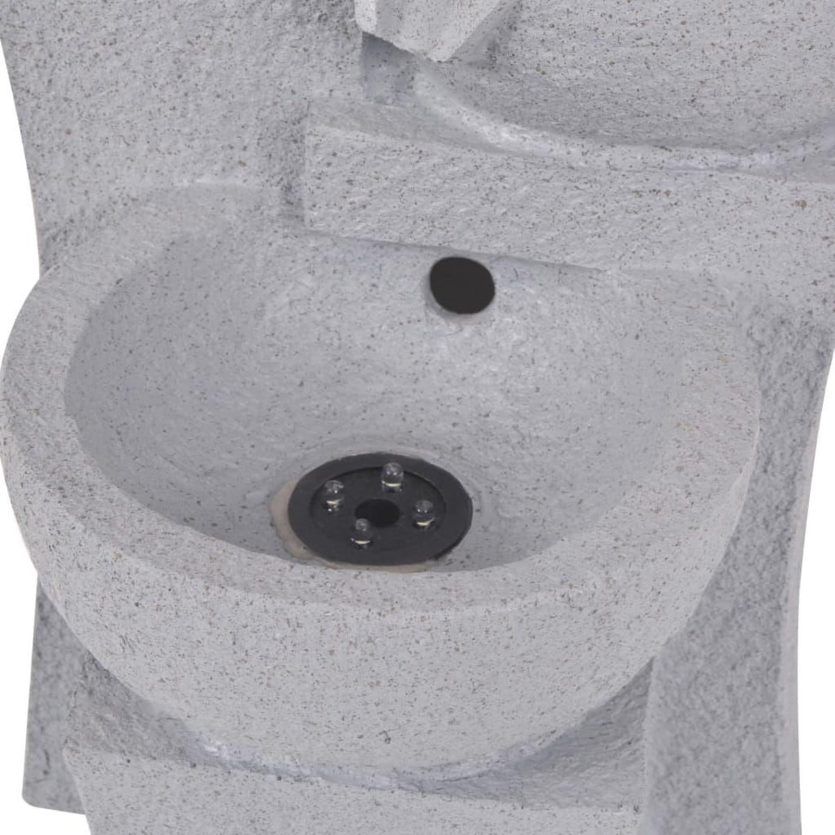 VIDAXL Fontaine d'interieur avec lampe LED Polyresine