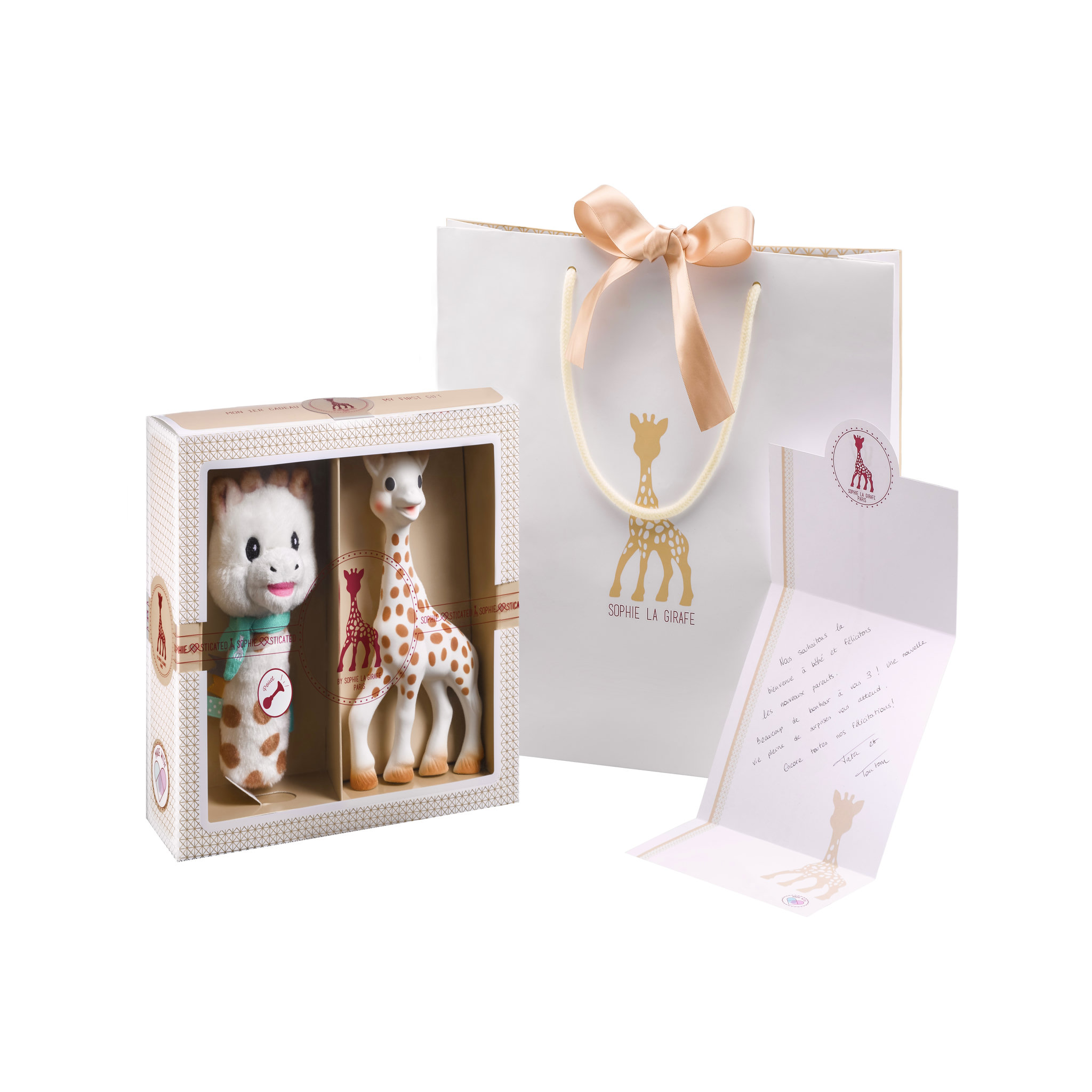 VULLI Coffret naissance Sophie la girafe + hochet Pouet