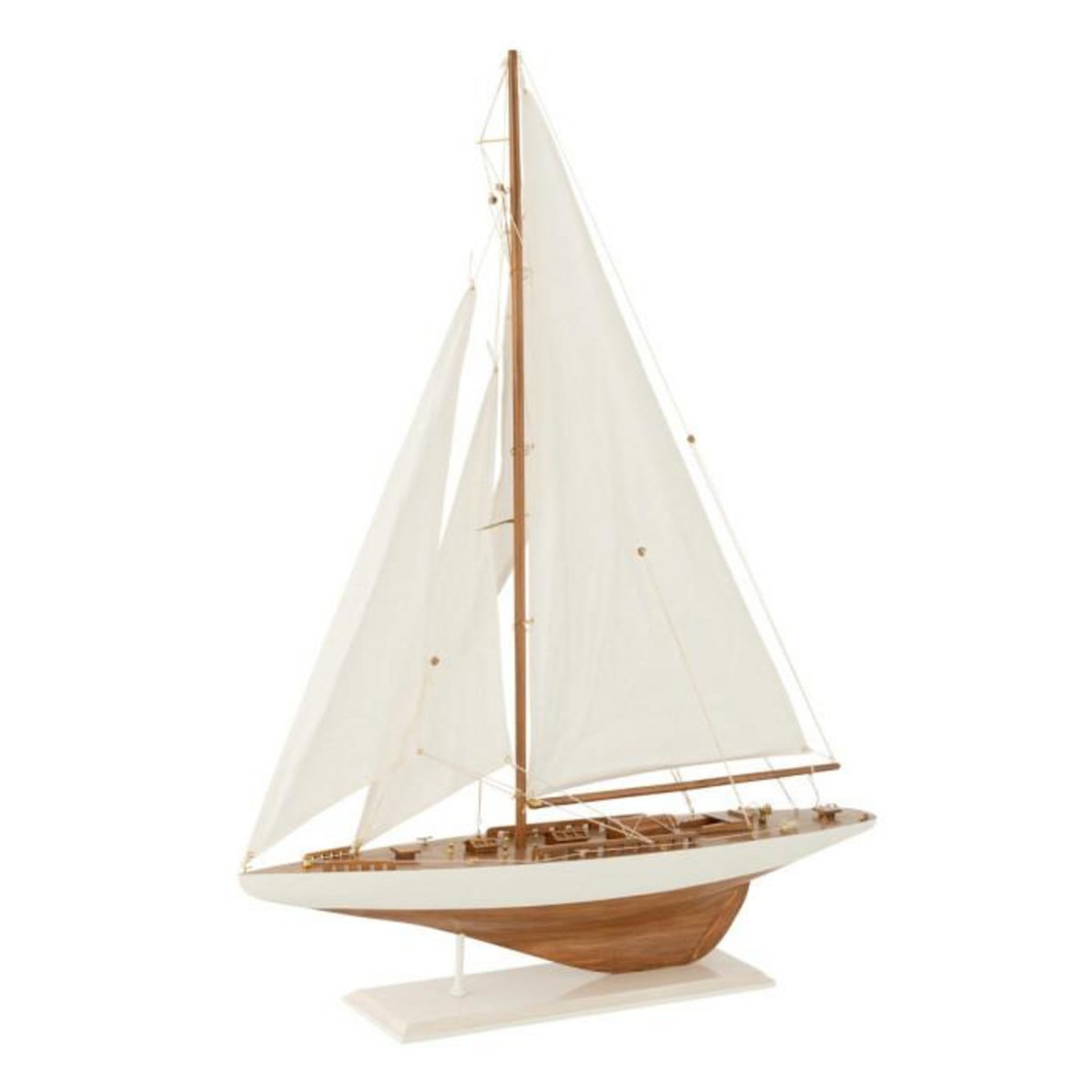 Paris Prix Voilier Déco en Bois  Harrison  94cm Blanc