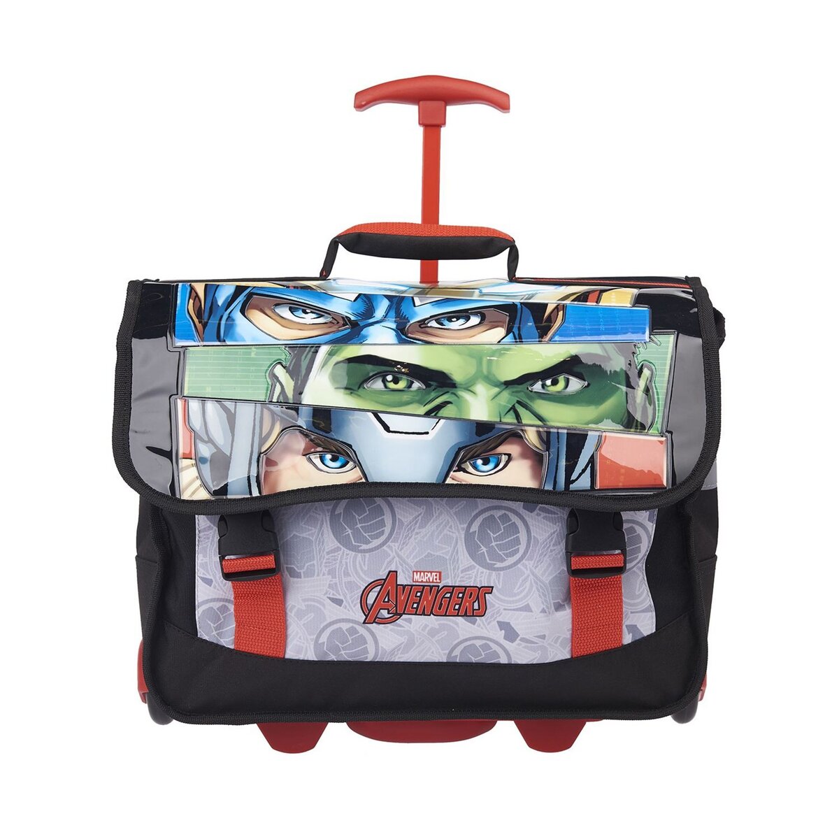 MARVEL Cartable roulettes 38 cm CP CE1 CE2 noir Avengers