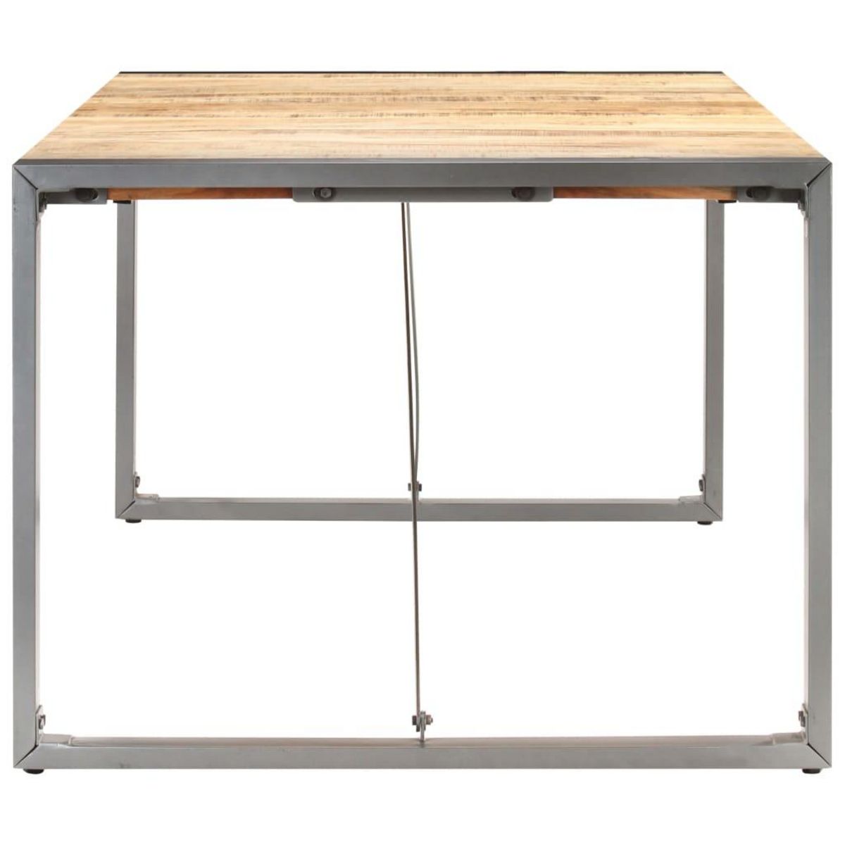 VIDAXL Table a manger 200x100x75 cm Bois de manguier massif brut