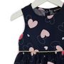 Voir la diapositive 2 : INEXTENSO Robe coeurs marine bébé fille