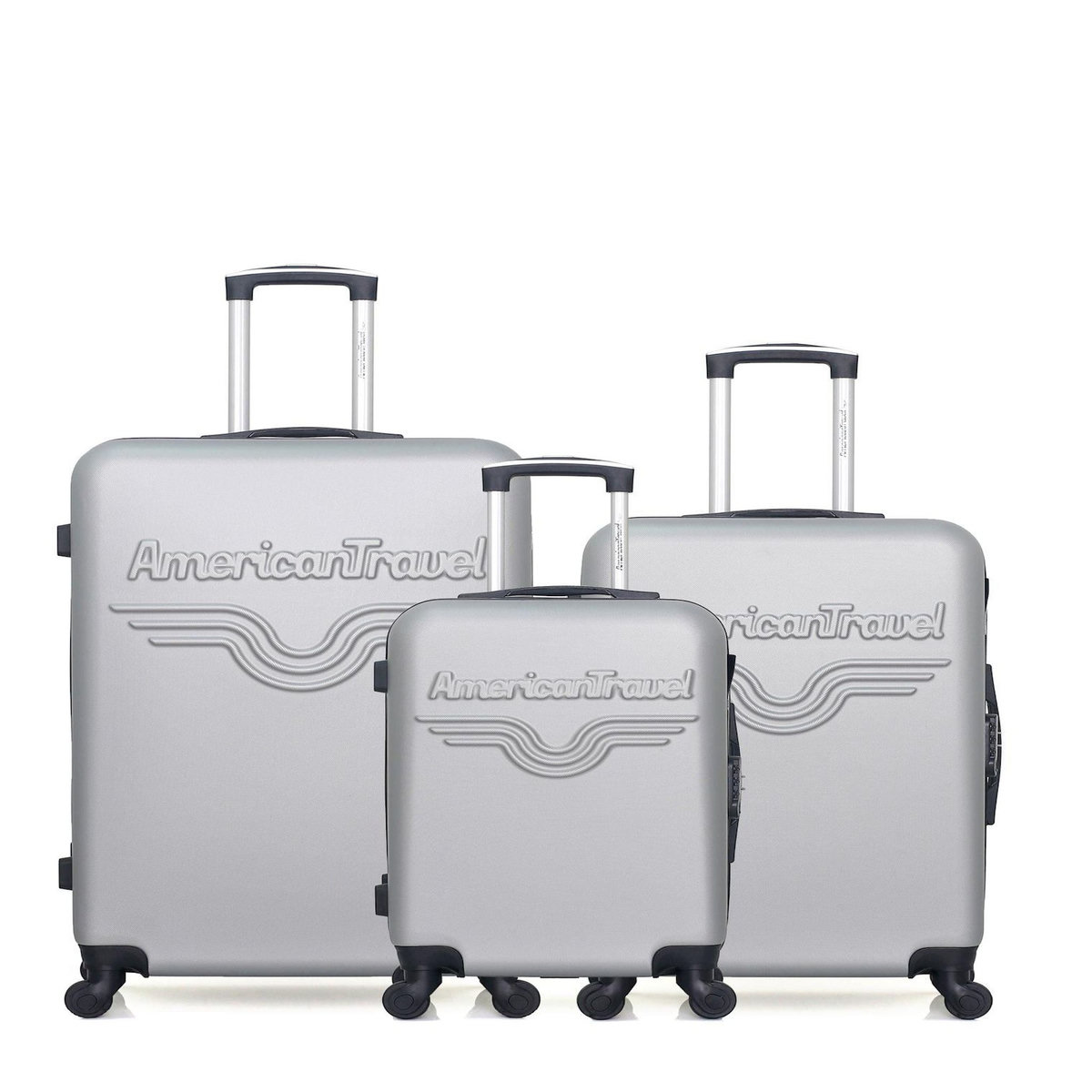 AMERICAN TRAVEL AMERICAN TRAVEL - LOT DE 3 - Valises grand format, weekend et cabine CHELSEA