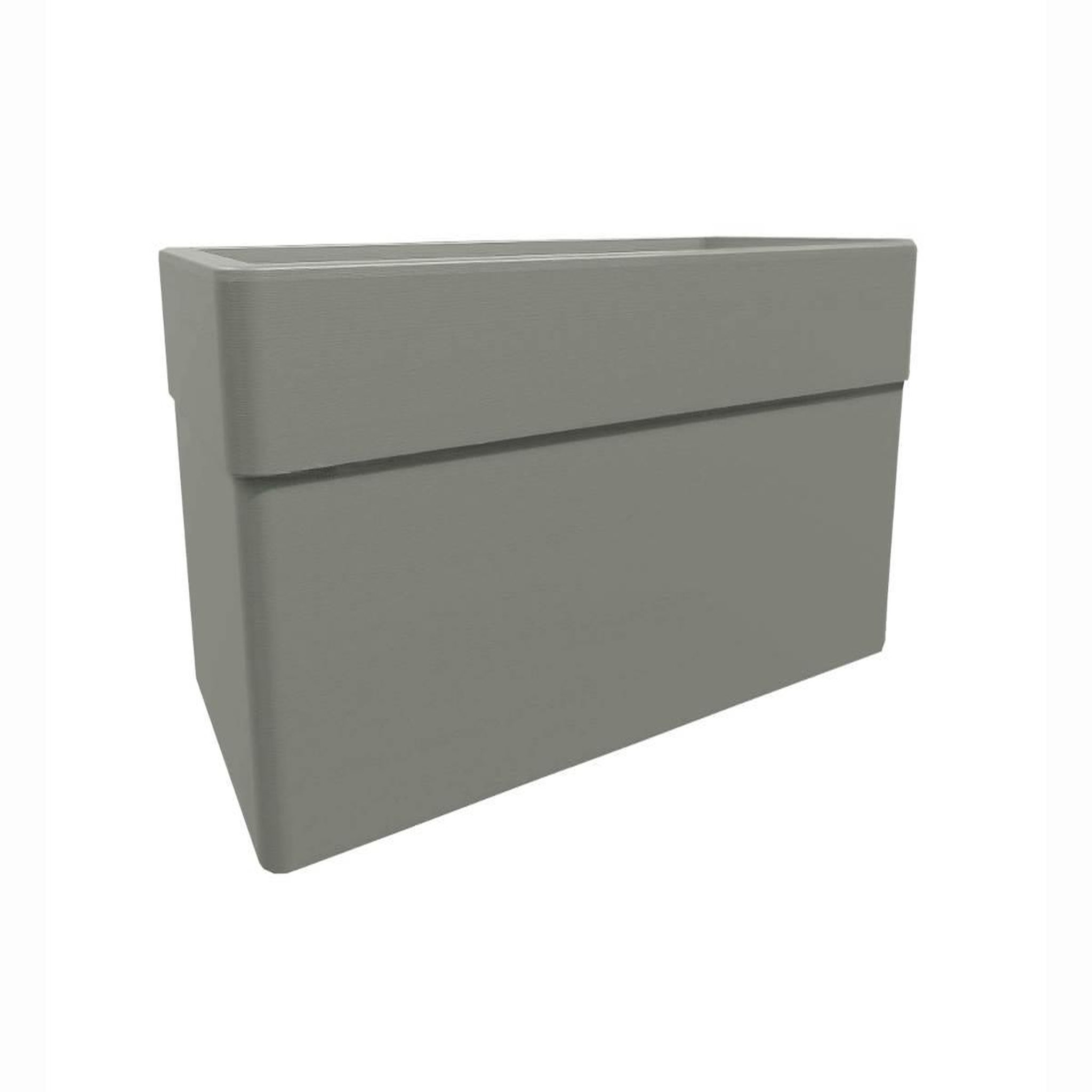 Eda Jardinière rectangulaire carel taupe 78 x 39 x 39 cm - 63 l - eda